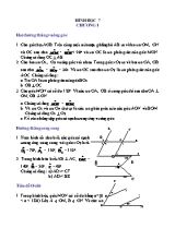 Bài tập Chương I+II - Hình học Lớp 7